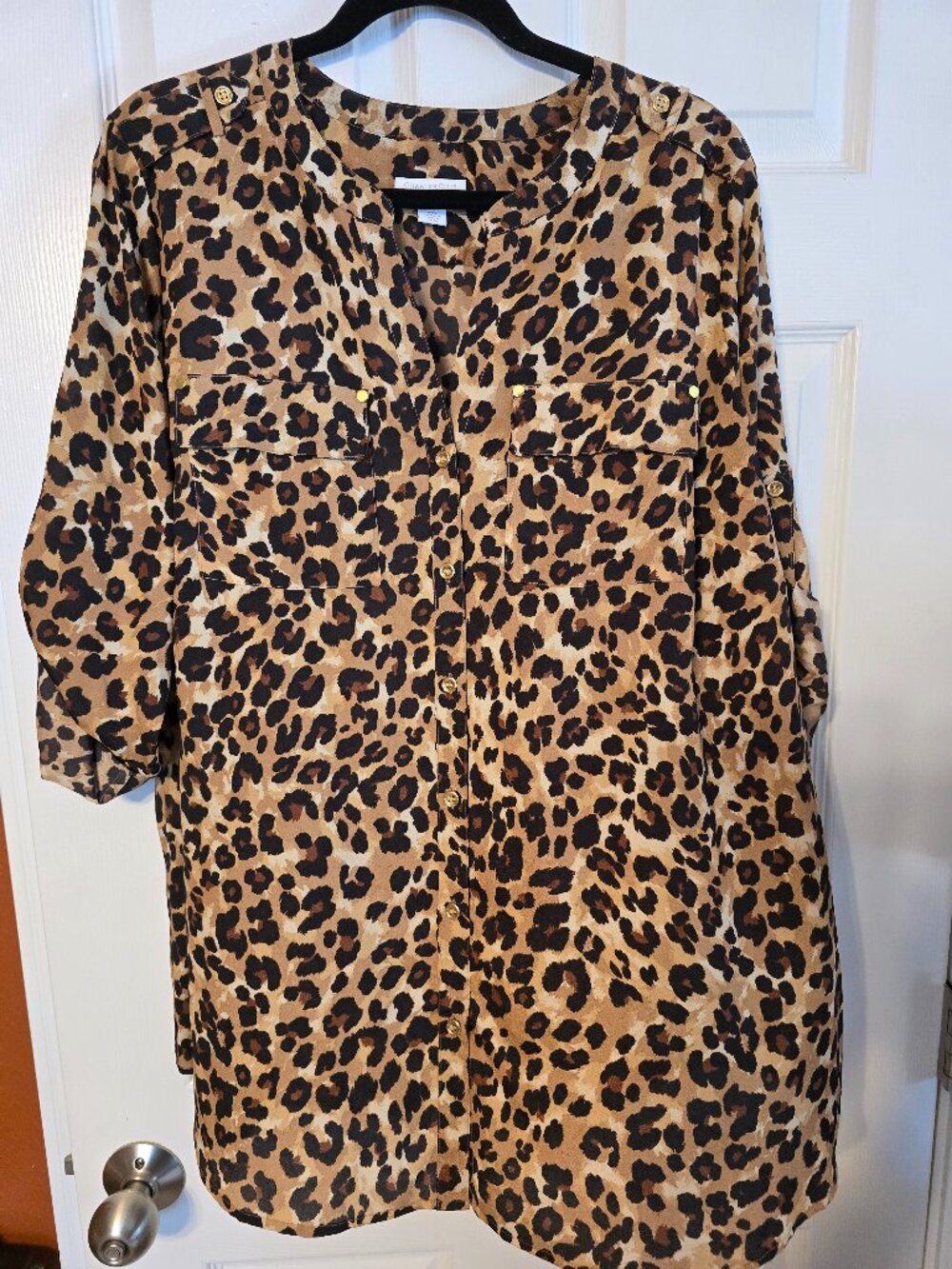 Charter Club Leopard Print Tunic - NWOT